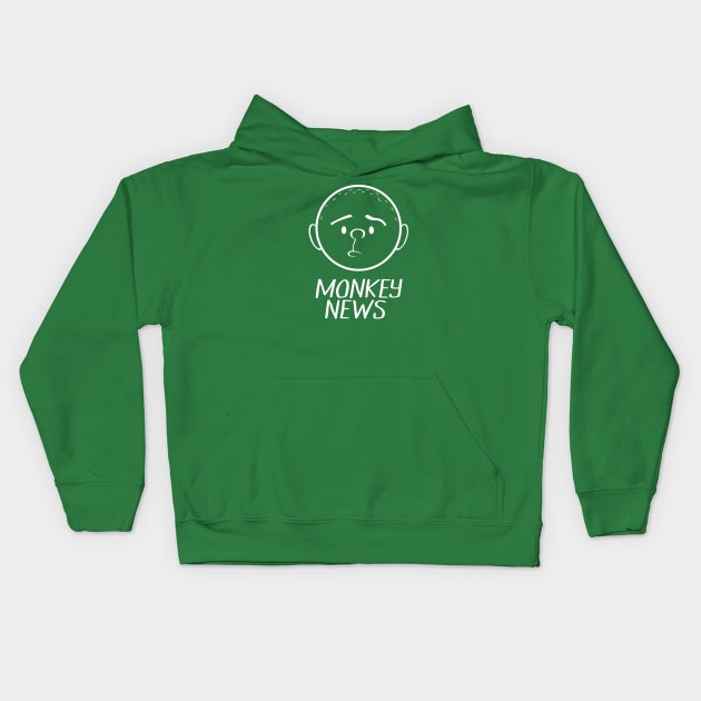 Karl Pilkington - Monkey News Kids Hoodie by DesignbyDarryl